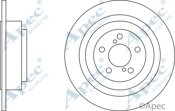 APEC BRAKING Jarrulevy DSK2609